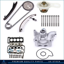 Head Gasket Bolts Set & Water Pump Timing Chain Kit For Mini Cooper w/Thermostat