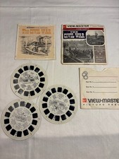 View Master B790 The Civil War History GAF Version A 3 Reel Set w/Booklet