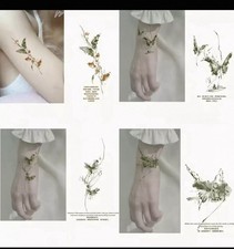 Butterfly Temporary Tattoo Waterproof Floral Wrist Arm Body Art Sticker Decal