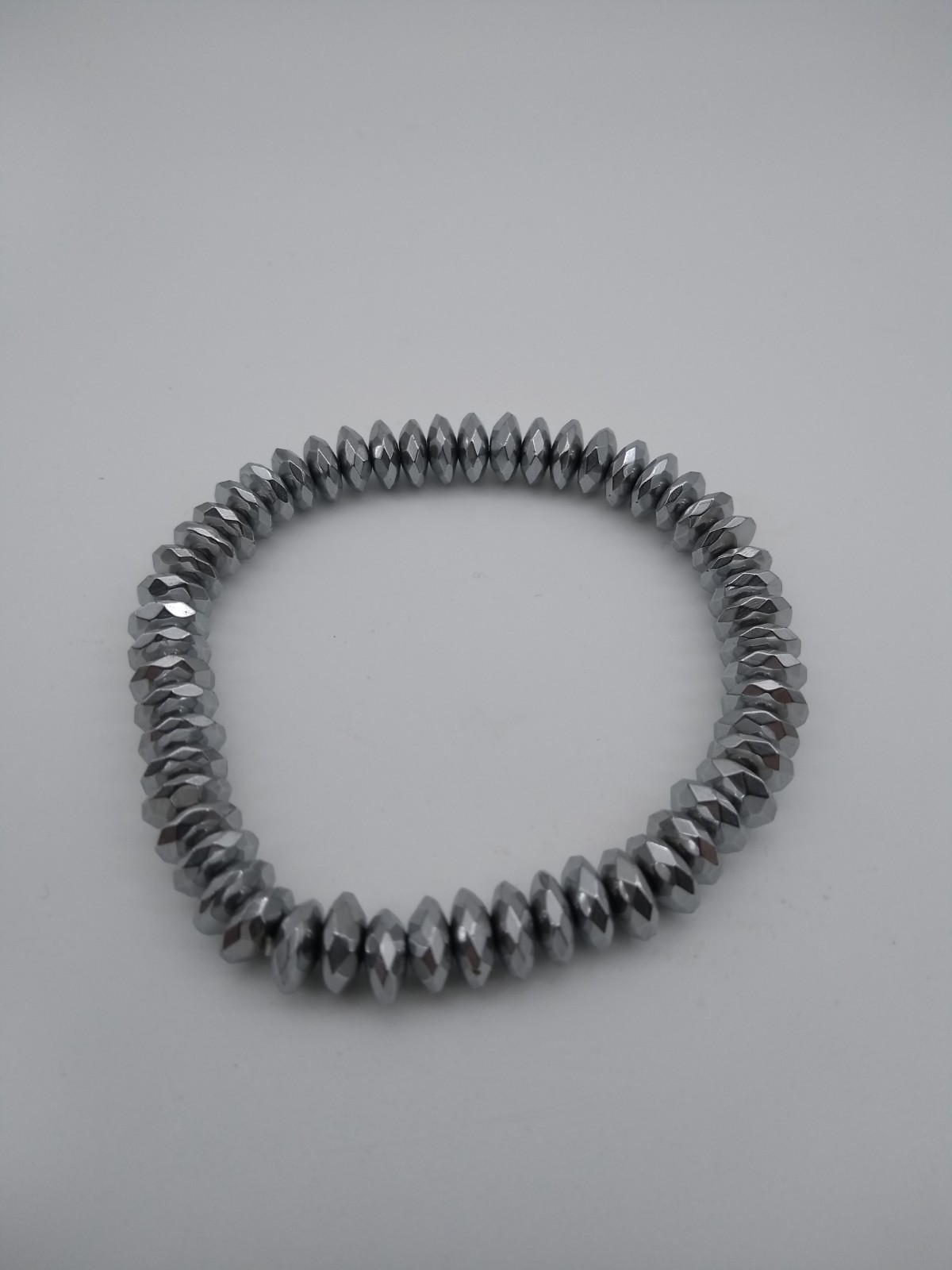 Silver Plated Hematite Gemstone Bracelet Ladies (… - image 8