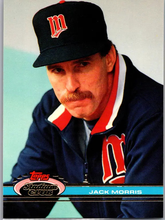 1991 Topps Stadium Club Jack Morris Minnesota Twins Base Card NM Set Filler #447