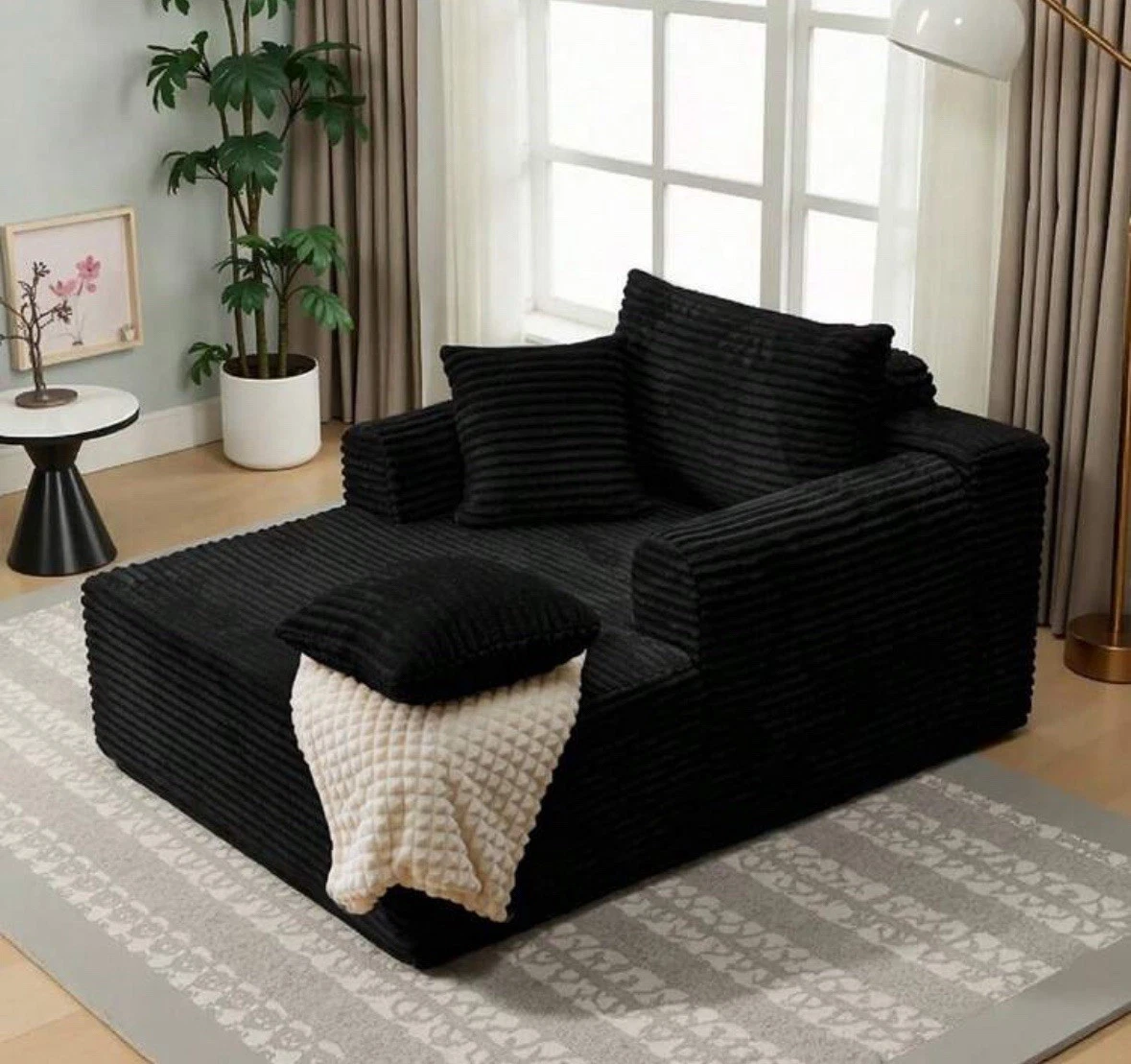 Convertible Oversized Sofa Bed – Corduroy, No Assembly
Opens in a new window or tab