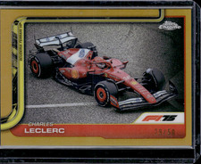 2025 Topps Chrome F1 Charles Leclerc #75 Gold Refractor /50