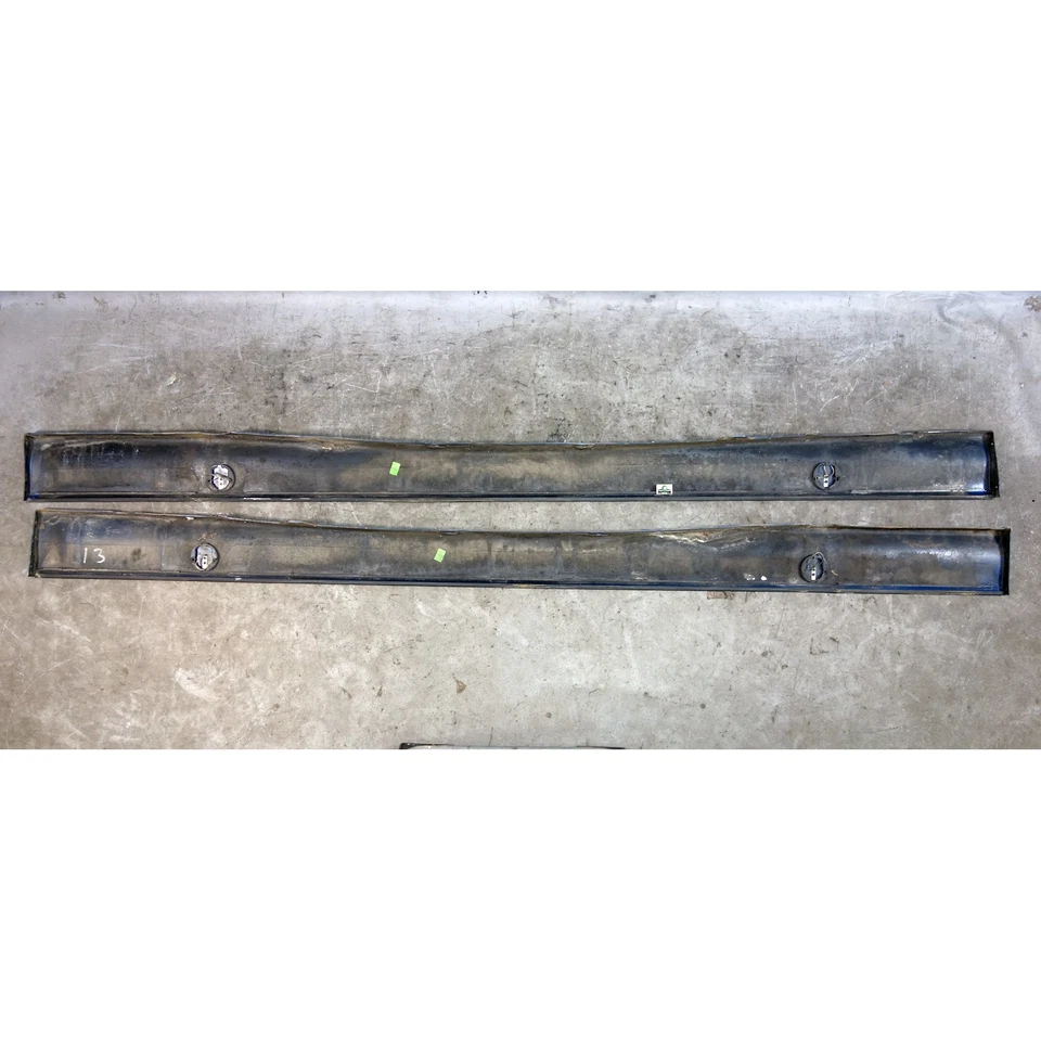 Par de paneles basculantes de faldón lateral exterior para BMW E36 serie 3 92-99 azul Avus OEM Foto 2 de 4