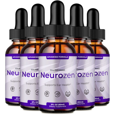 Neurozen for Tinnitus Drops, Official NeurozenTinnitus Relief (5 Pack)