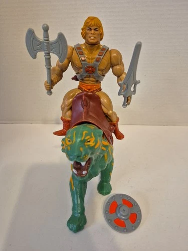 Vintage MOTU He Man And Battle Cat  1981 Taiwan NICE Lot