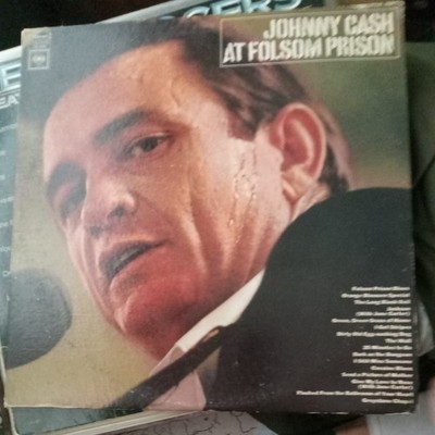 JOHNNY CASH 'At Folsom Prison LP TAN Marshall Grant Carl Luther Perkins Holland