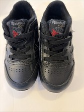 Reebok Classic Toddler Size 7 Black EUC 