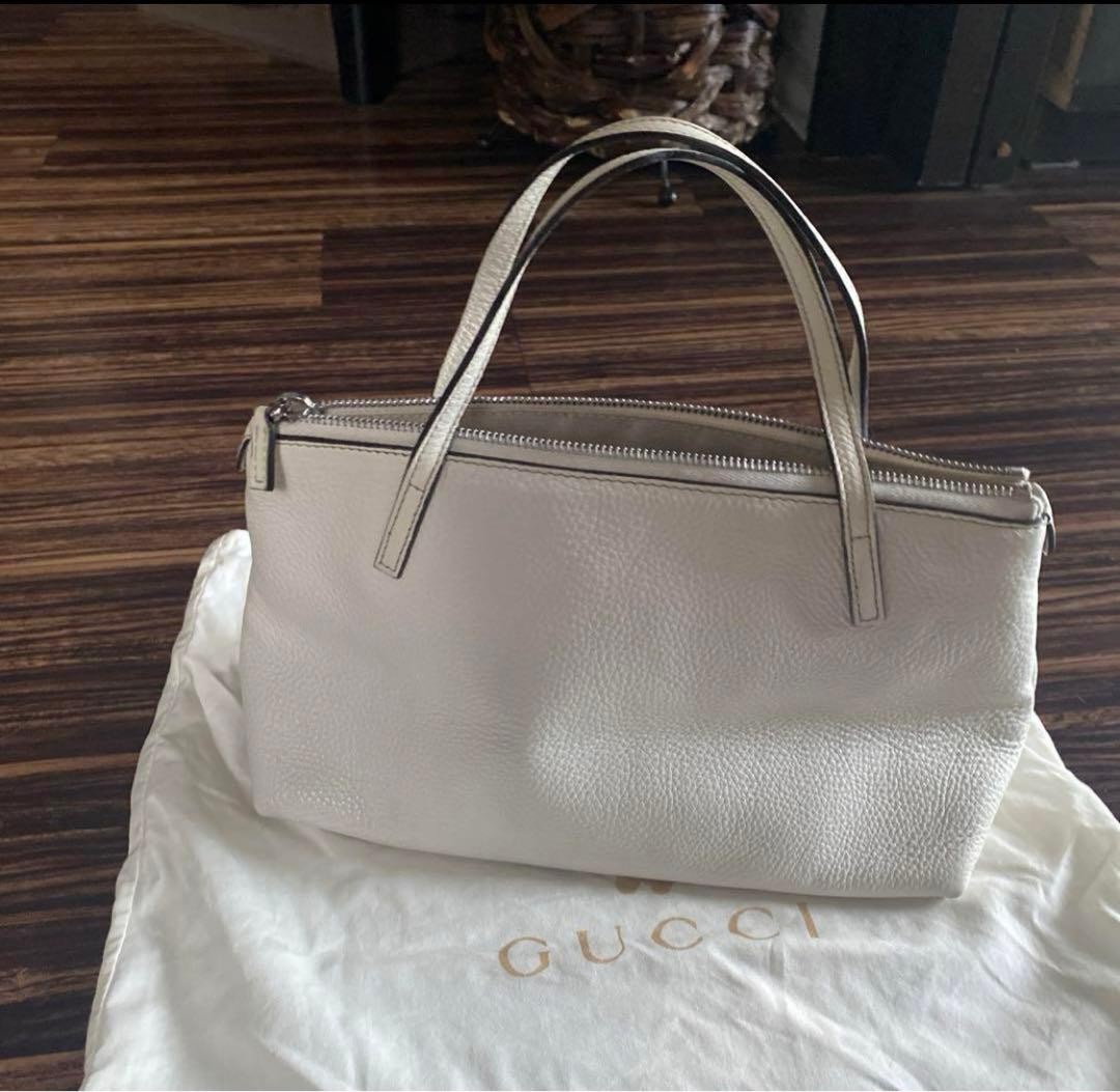 GUCCI Children's Tote Bag White Near Mint Condition thumbnail 3
