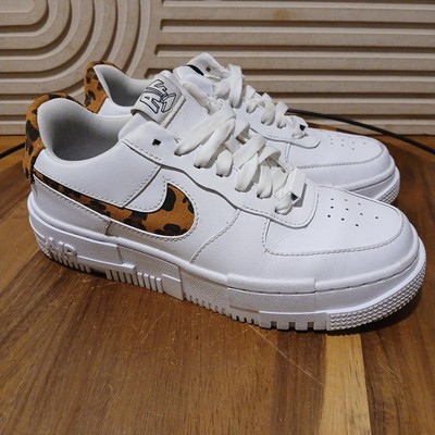 women's nike air force 1 pixel se leopard casual shoes