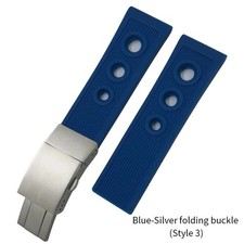 22mm 24mm Silicone Watch Band Strap For Breitling Navitimer Avenger Bracelet