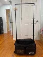 Kendall Country Rolling Dance Bag with Garment Rack, Black, Mini 22" OPEN BOX