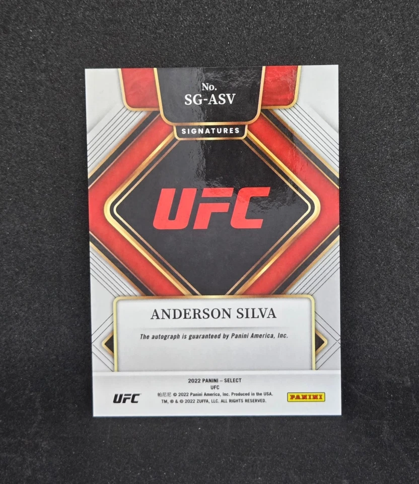 2022 Panini Select ANDERSON SILVA Autograph SG-ASV - Image 2 of 2