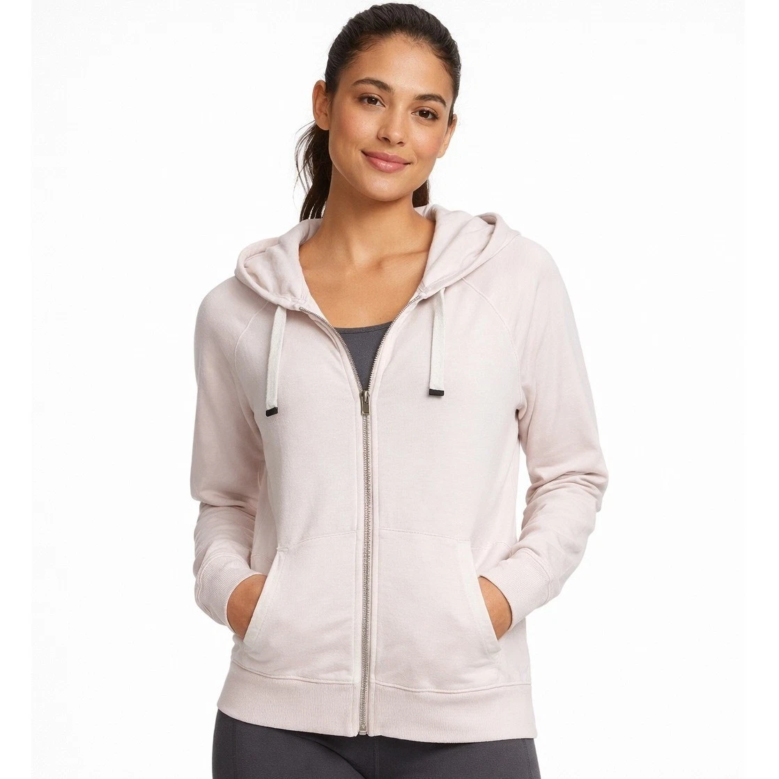 Athleta Sundown Zip Up Hoodie Women XS Pink