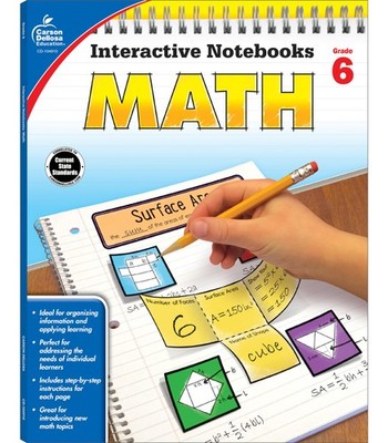 Carson Dellosa Math Interactive Notebook, Grade 6 (Interactive Notebooks) Da...