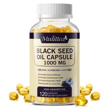 Premium Black Seed Oil Capsule Extra Strength Cold Pressed Nigella Sativa