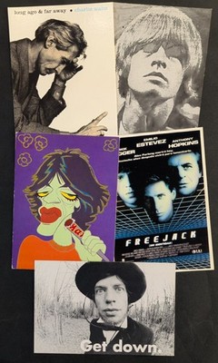 The Rolling Stones & Related Postcards (X5) - Mick Jagger, Brian Jones
