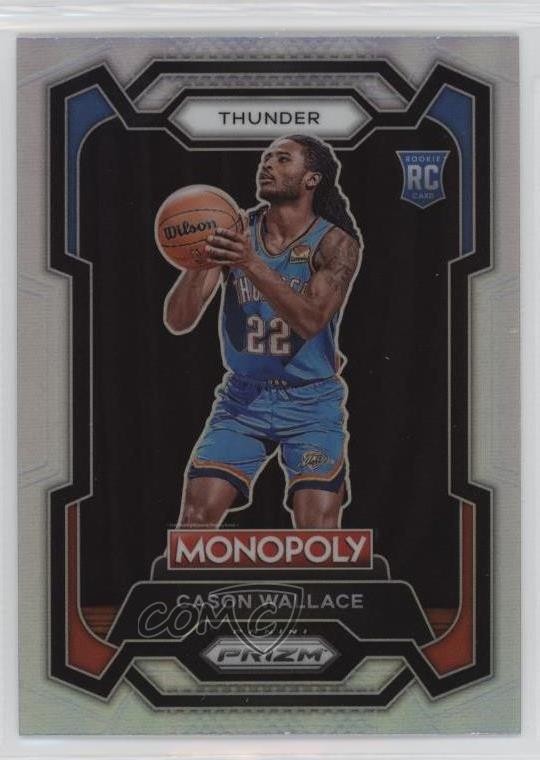 2023-24 Panini Prizm Monopoly Silver Prizm Cason Wallace #63 07ye