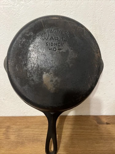 Vintage Wagner Ware Sydney -O- #8 10" Cast Iron Skillet Kitchen Frying Pan