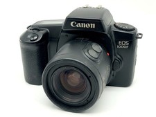 Canon EOS 1000F 35mm AF SLR Kit Canon Power Zoom 35-80mm f/4-5.6 Analog Good