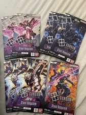 Gundam Card Game: Steel Requiem Sleeved English Booster Packs GD03- Set Of 7