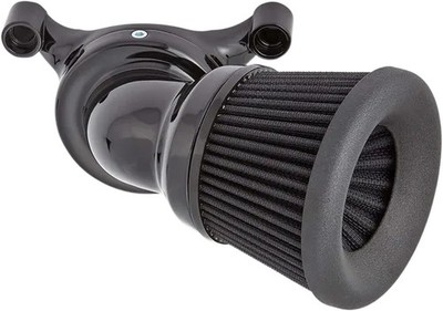 AN Velocity 65 Degree Air Filter Kit Black Harley Rocker C 07