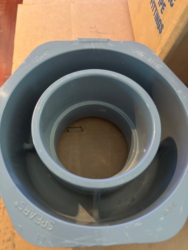 Spears 837-582C 8 x 4 in CPVC Spigot x Socket Sch 80 CPVC Pipe Bushing New