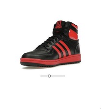 New Adidas Top Ten RB Black Red Patient Size 7 Youth