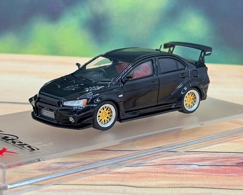 CM 1:64 Black JDM Evolution EVO Lancer 10 X Sports Model Diecast Metal Car - Picture 4 of 7
