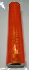 Fluorescent Orange 1/4 inch Holographic Mosaic Prism Sign Vinyl 24" x 10 ft