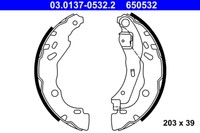 Bremsbacken Dacia Logan/Sandero 0.9-1.6 04-