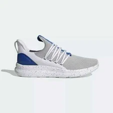 NIB Men Adidas Lite Racer Adapt 7.0 Shoes Cloud White / Royal Blue / Grey #SU
