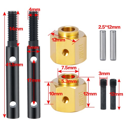 Metal Portal Stub Axle Drive Shaft Outer Cover for 1:10 SCX10III AXI03007 RC Car - Picture 2 of 35