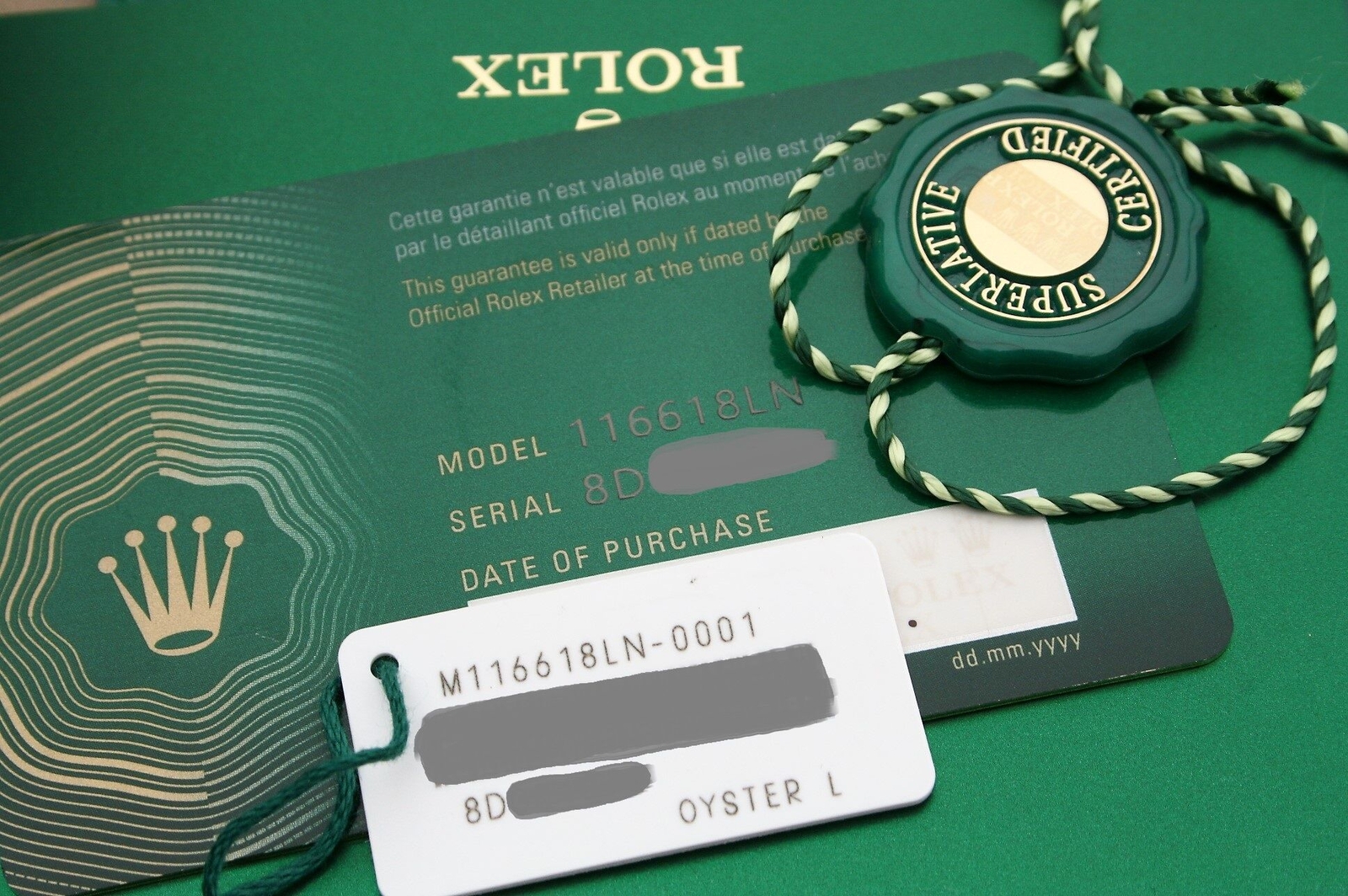 ROLEX 116618 SUBMARINER YELLOW GOLD BLACK DIAL - Image 6