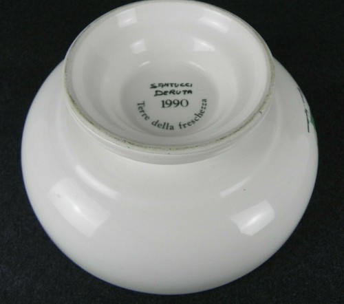 Antico Centrotavola FRUTTIERA Santucci Deruta VINTAGE Ciclamino Napoletano 1990 - Foto 4 di 8