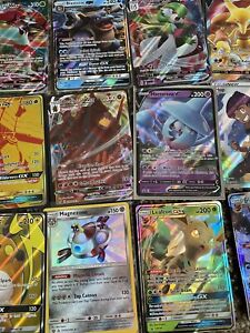 Pokemon Card Lot 10 OFFICIAL TCG Cards One Ultra Rare Included-GX MEGA or V EX