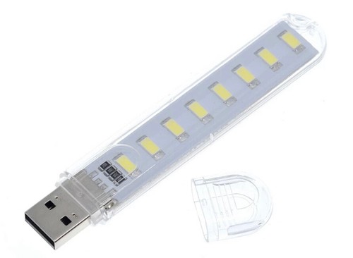 2 X USB emergency COOL WHITE LED Power Bank 8 Led LED Lamp Lighting Night Light - Picture 4 of 4