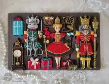 Nutcracker Party Christmas | 5" x 8" Silicone Decor Mould | Redesign with Prima