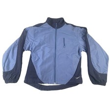 Reebok Womens Blue Zip up Light Weight Jacket Size Medium