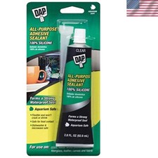 Premium 100 Silicone Sealant, 2.8 FL OZ - Ideal for Aquariums and Repairs