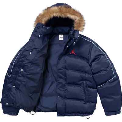 supreme Jordan トラックジャケット XL ネイビー/ライトブルー Supreme x Jordan Track Jacket 'Light Blue/Navy' — Kick Game