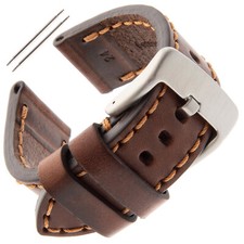 Gilden 20-26mm Gents Thick and Heavy Sport Calfskin Leather Watch Strap TS62