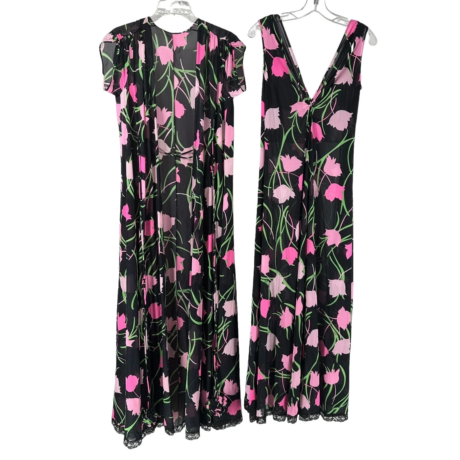 Eveningwear Nylon Pijamas y batas Vintage 1960s para Mujer