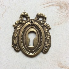 Serratura ingresso per scatola mobile in bronzo XIX secolo VENDUTA SINGOLARMENTE