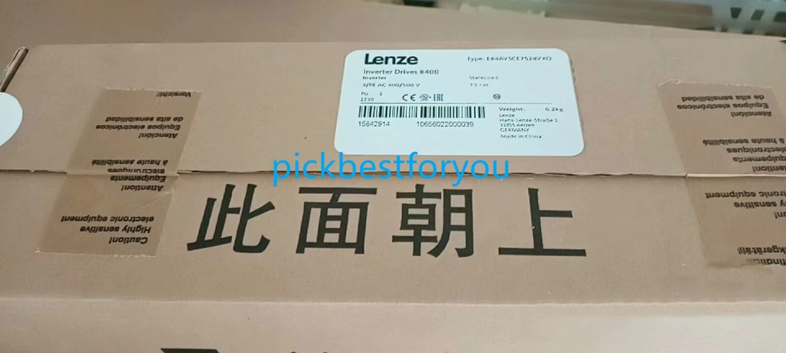 Brand New Lenze 8400 Inverter 7.5KW E84AVSCE7524VX0 (by Fedex or DHL) #A6-37