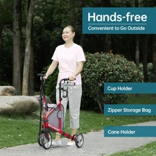 10” Deluxe OEM ELENKER Medical Wheelchair Rollator Walker Aid Rolling Walking