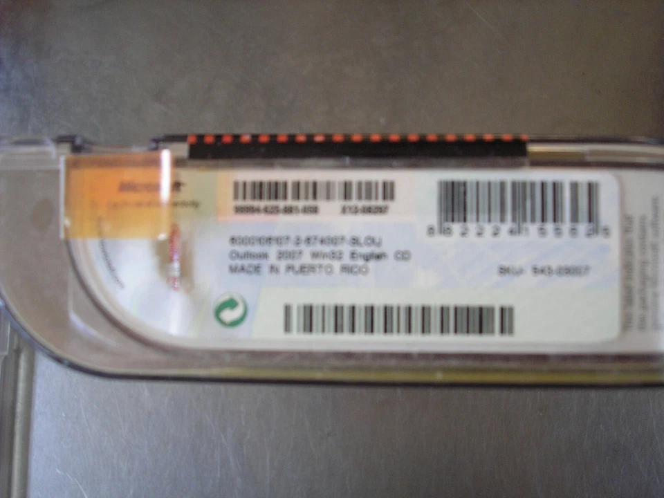 Microsoft MS Office Outlook 2007 Full Retail Box English Version=NEW SEALED BOX= - Image 4 of 4