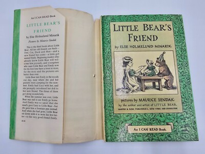 I Can Read Books Little Bear's Friend - Else Minarik 1960, Early Ed, Dust Jacket