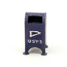 USA Made - HO Scale US Mail Drop Box - 5 Pack - 870930