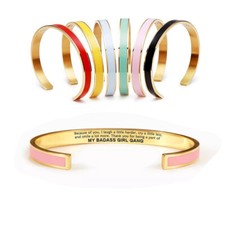 Inspirational Friendship Cuff Bracelet Hidden Message Bangle Friends Gifts